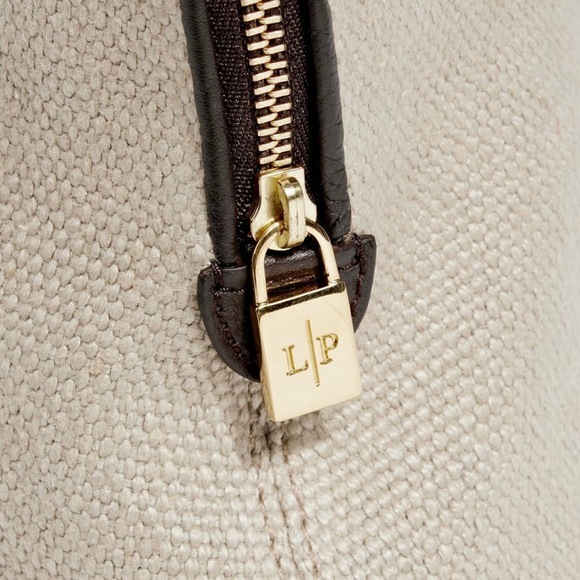 Loro Piana leather-trimmed canvas pouch - Picture 4 of 9